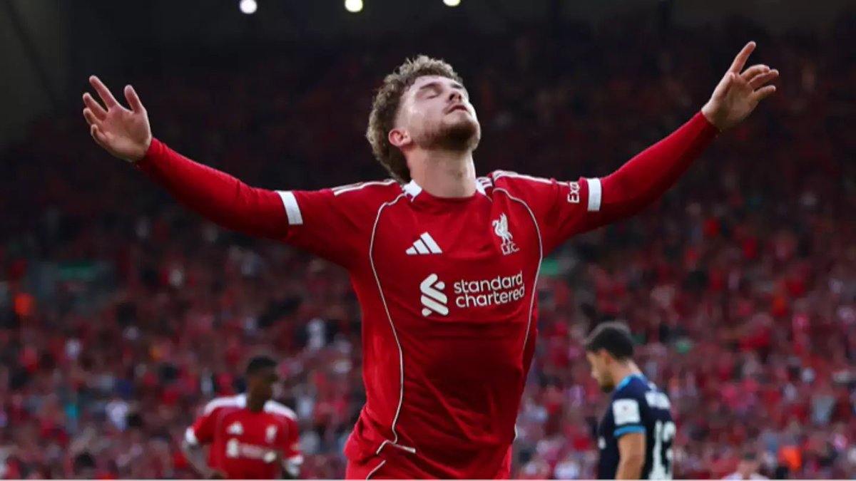 AnfieldEdition's tweet photo. 🥇| @ptgorst: "Harvey Elliott is one of the great potential redemption stories of this summer for me.

"I did expect him to leave before Arne Slot was sacked. RB Leipzig were keen last summer but Andoni Iraola's arrival means the new boss will want to get a good look at what Elliott can offer.

"This pre-season period is vitally important for the boyhood Liverpool fan if he feels a change in the regime might force a rethink regarding his game-time."