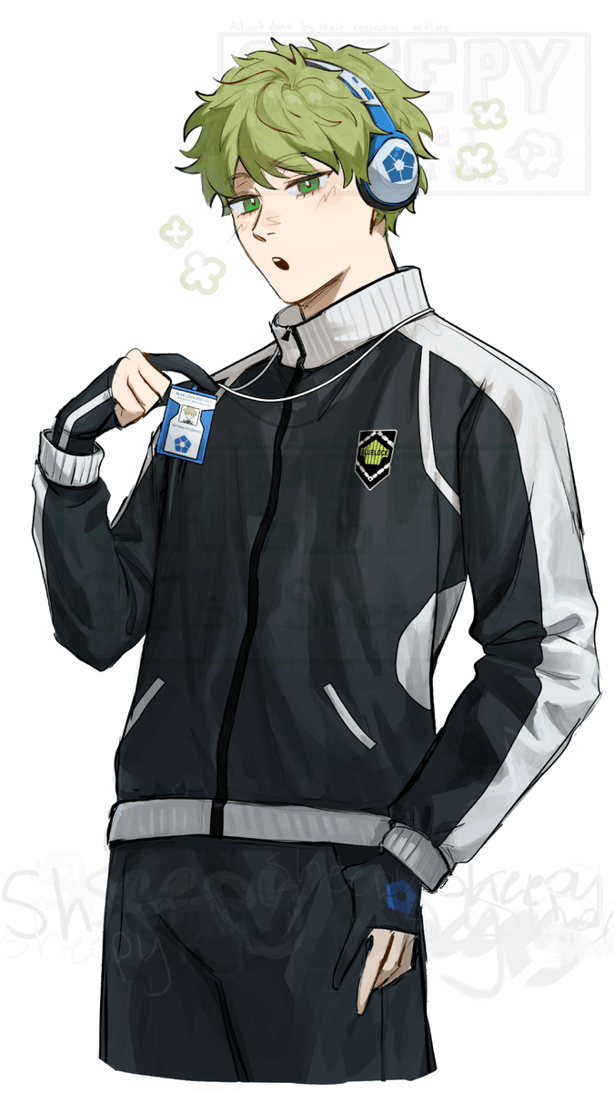 i_so_Sheepy's tweet photo. That one Blue Lock OC, what's his name again?
#bluelockoc #bllkoc
Thank you @vrockart for drawing my chud son 💚 https://t.co/ARcNFq7sSS