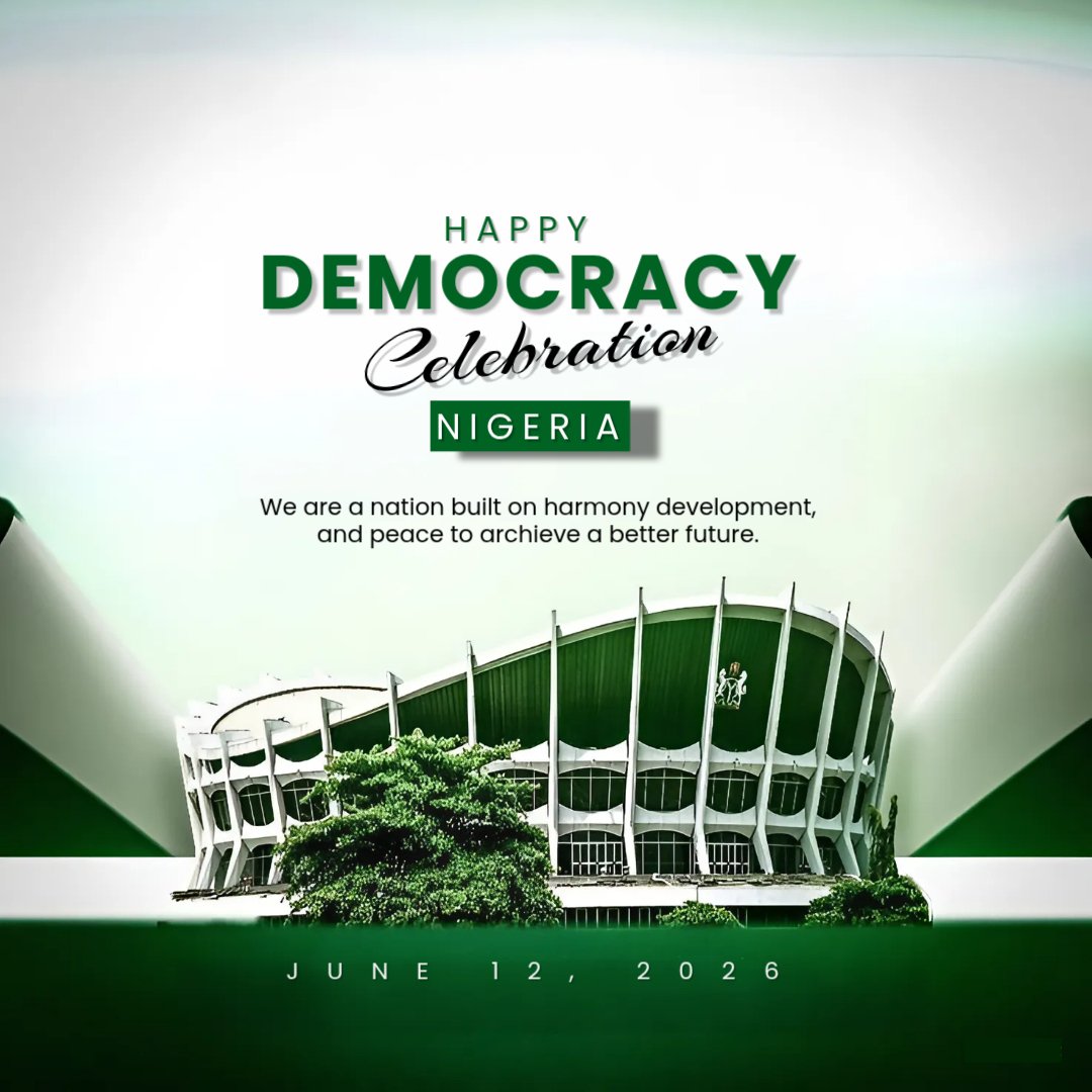 Paul12omc's tweet photo. Happy Democracy Day, Nigeria 🇳🇬

Today, we celebrate the resilience of our democracy and honor the sacrifices of those who fought for freedom, justice, and good governance. As we mark Democracy Day, let us remain committed to unity, peace, and active citizenship. https://t.co/XMtglxpaKL