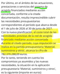 Amcorel's tweet photo. @PabloCamPiq @CongresoEscucha Como llevan 3 años sin aprobar presupuestos, en vez de gastar en lo esencial, reparten "la deuda" EN LO QUE LES DA LA GANA
Más abajo hay otra partida, igual de escandalosa, al sistema de acogida por 782 Millones € que cubren los gastos hasta JUNIO (previo elecciones). https://t.co/AeKDKs8agX
