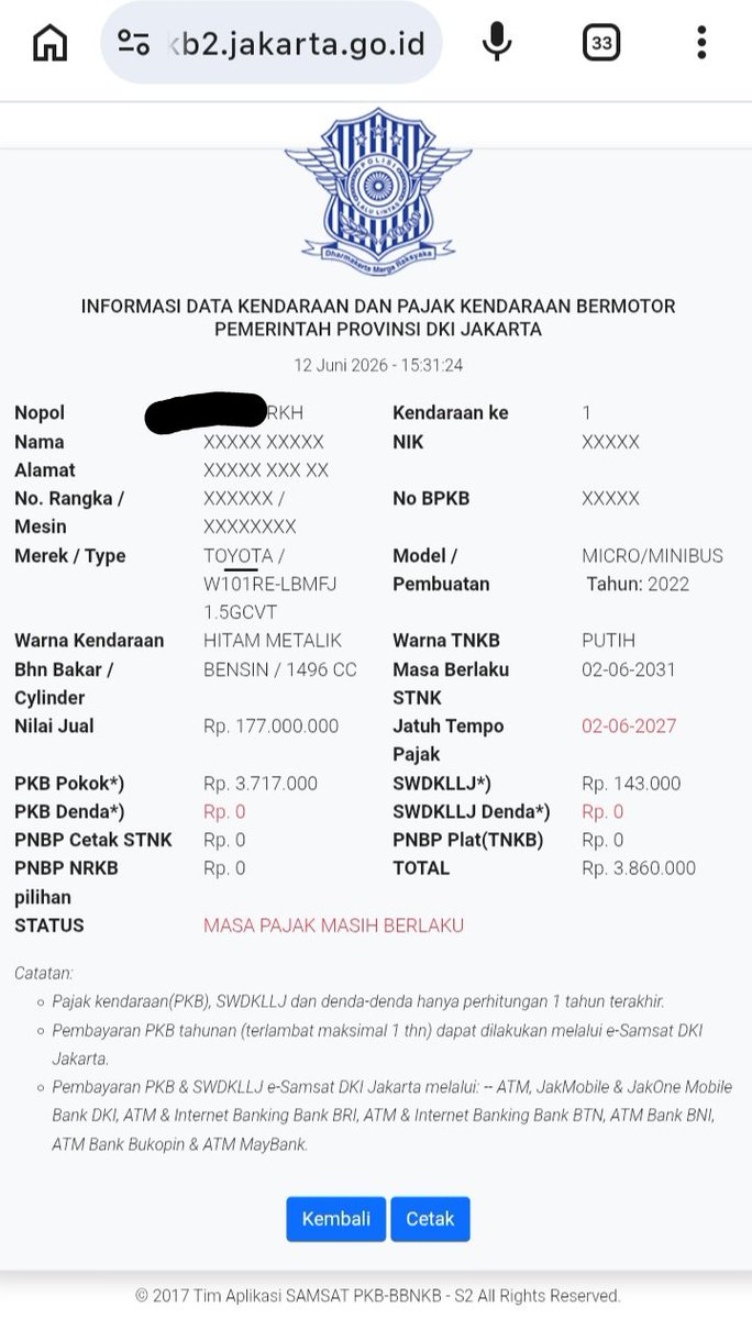grahesa0610's tweet photo. @GenZ_grind Sbelum BELI & BAYAR KENDARAAN spt di Jkt/ Jabodetabek
Minimal CEK dulu #STATUS PLAT Nomor di Aplikasi &
Cek KEASLIAN STNK & #BPKB Scara Manual ke SAMSAT Ssuai WILAYAH di PLAT Nomor..
Stelah Yakin & OK..
Baru BAYAR
Jika PENJUAL MENOLAK spt Hal tsb dgn NGELES dst..
WAJIB #WASPADA https://t.co/E4jGW4QMA5