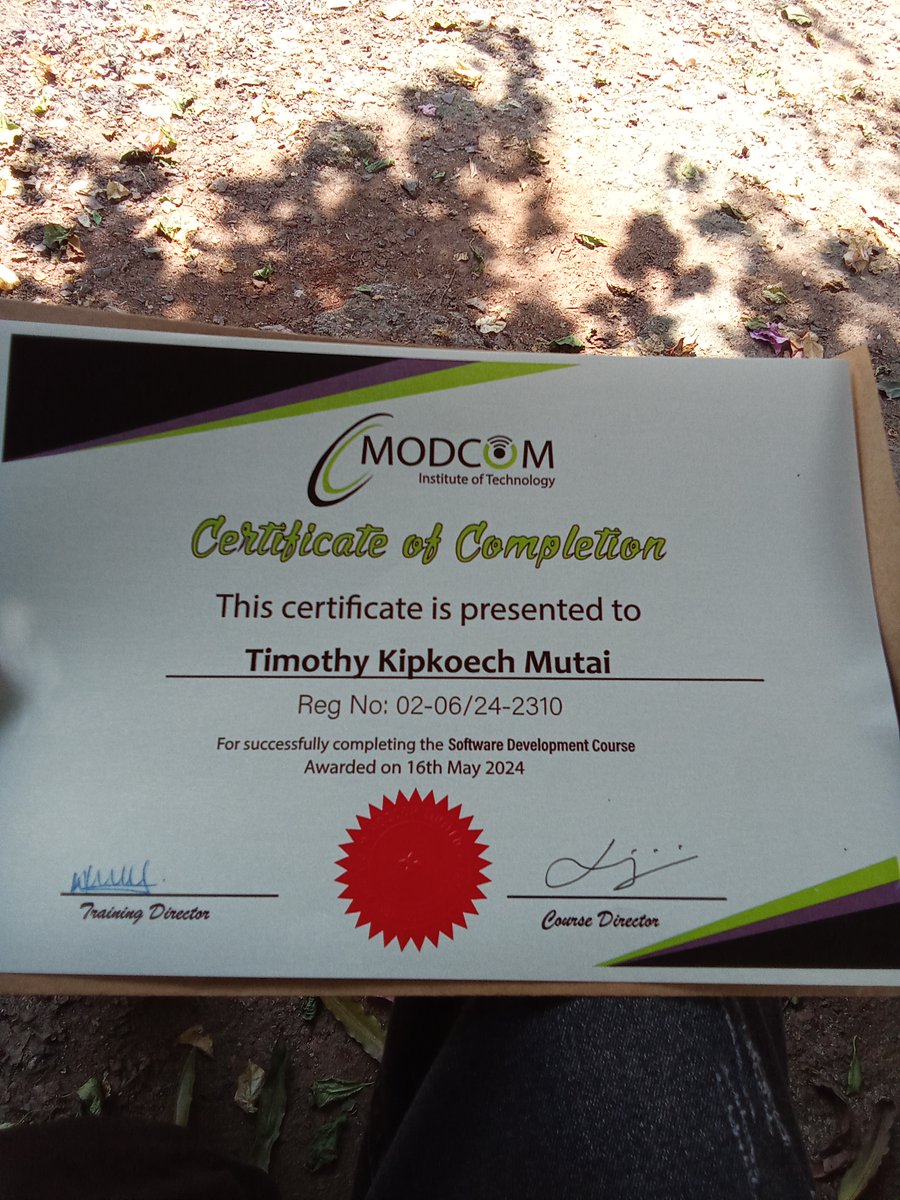 TimothyKip69500's tweet photo. Right after high school I enrolled in a 6-month software dev bootcamp at @ModcomKenya 
Cybersecurity. Web Dev. Data Science. Android Dev.
That certificate? My first W in tech. 🏆
Everything I've built since started here. 🚀
#KenyaTech #BuildInPublic #ModcomKenya https://t.co/ujesWWmRiW