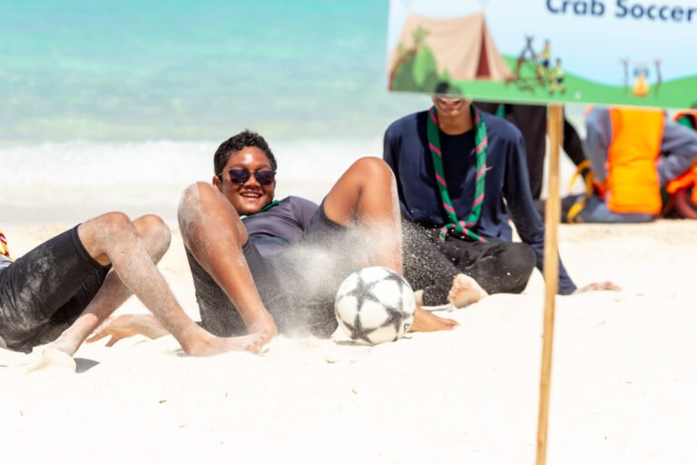 ScoutsMaldives's tweet photo. Football is huge in Maldivian lives — and in Maldivian Scouting it is no exception! 

As the #FIFAWorldCup kicks off, check out these photos from our National Patrol Camp where Scouts took on 🦀 football - a fun twist on the beautiful game.

#scoutsmv https://t.co/R6C8jd4NFQ