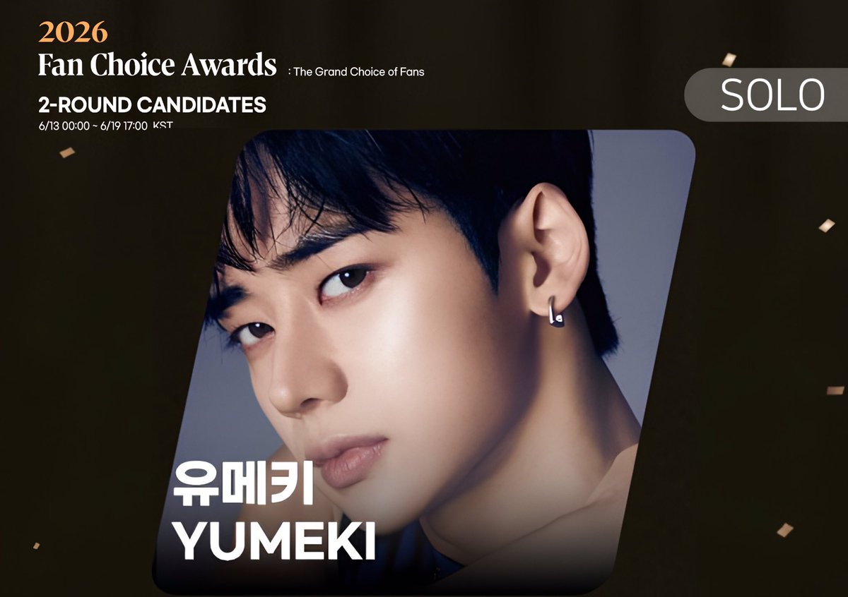 YUMEKI_INA's tweet photo. [🚨] VOTING ALERT‼️

Mekiz, vote #YUMEKI di aplikasi THEKKING. Kategori “2026 Fan Choice Awards SOLO” 🏆

🗓 : 13 - 19 Juni 2026 [17.00 KST/15.00 WIB] (Round 2)
🗳 : THEKKING  APP 
🔗 : https://t.co/jAMT61AlDg (Download App)

#YUMEKI #유메키 #ユメキ
#YUMEKI_INA https://t.co/nwvDugMSys