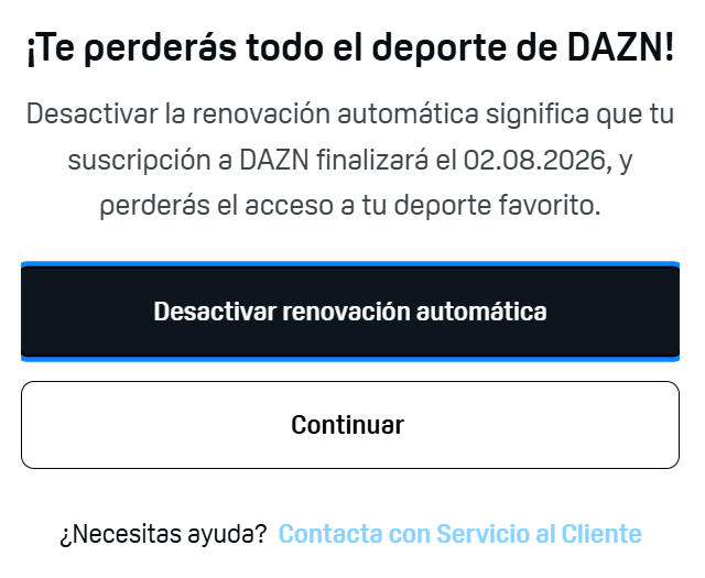 EmperorOfSand's tweet photo. Cancelar una sucripción de DAZN es dificilísimo. Ojo a la cantidad de pasos que estoy teniendo que hacer eh? cada captura es una pantalla que va apareciendo según le voy dando a cancelar. (HILO). https://t.co/ujW4Xo8mBM