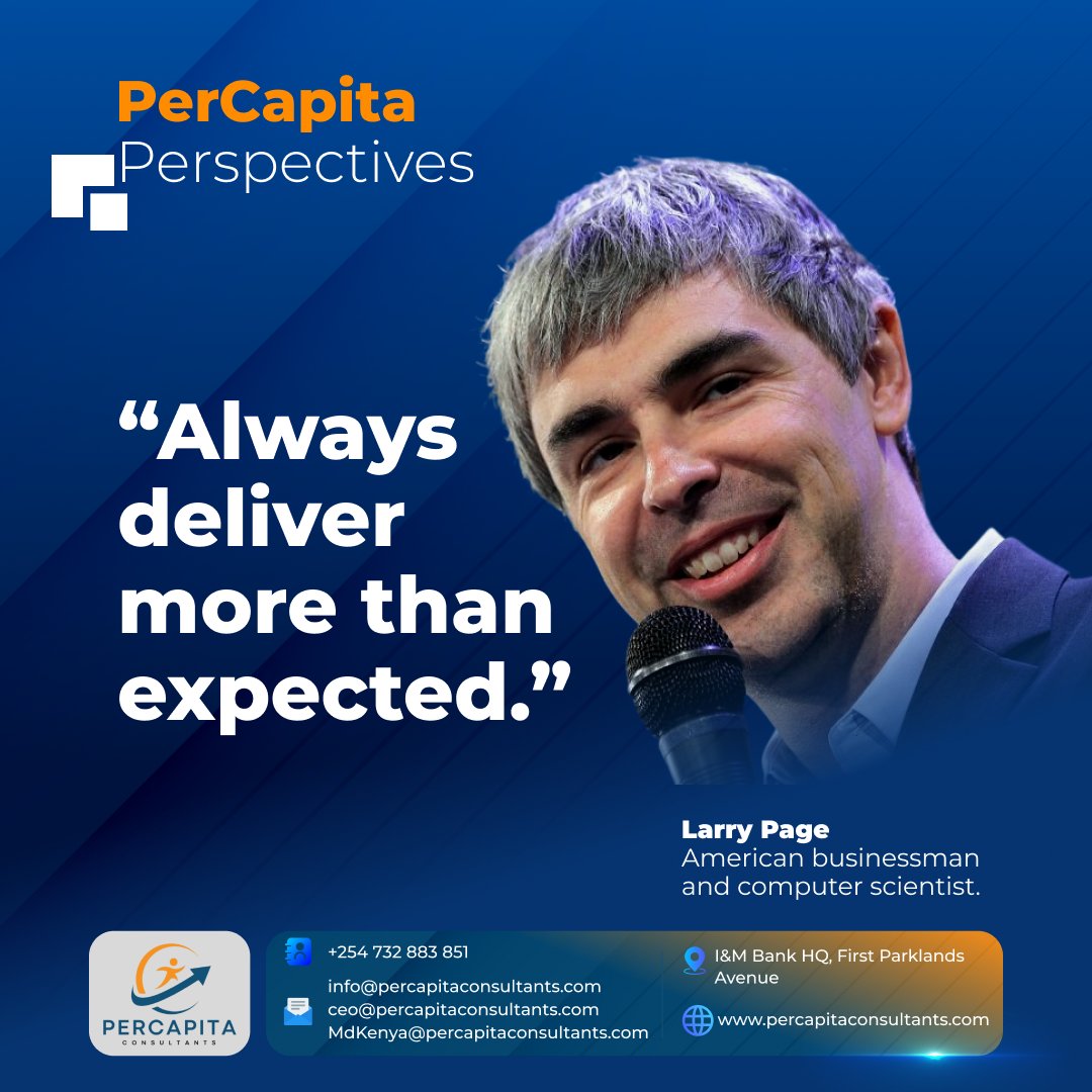 PercapitaC's tweet photo. “Always deliver more than expected.”- Larry Page. #VentureCapital #Startups #Entrepreneurship https://t.co/jUr9tzXUIh