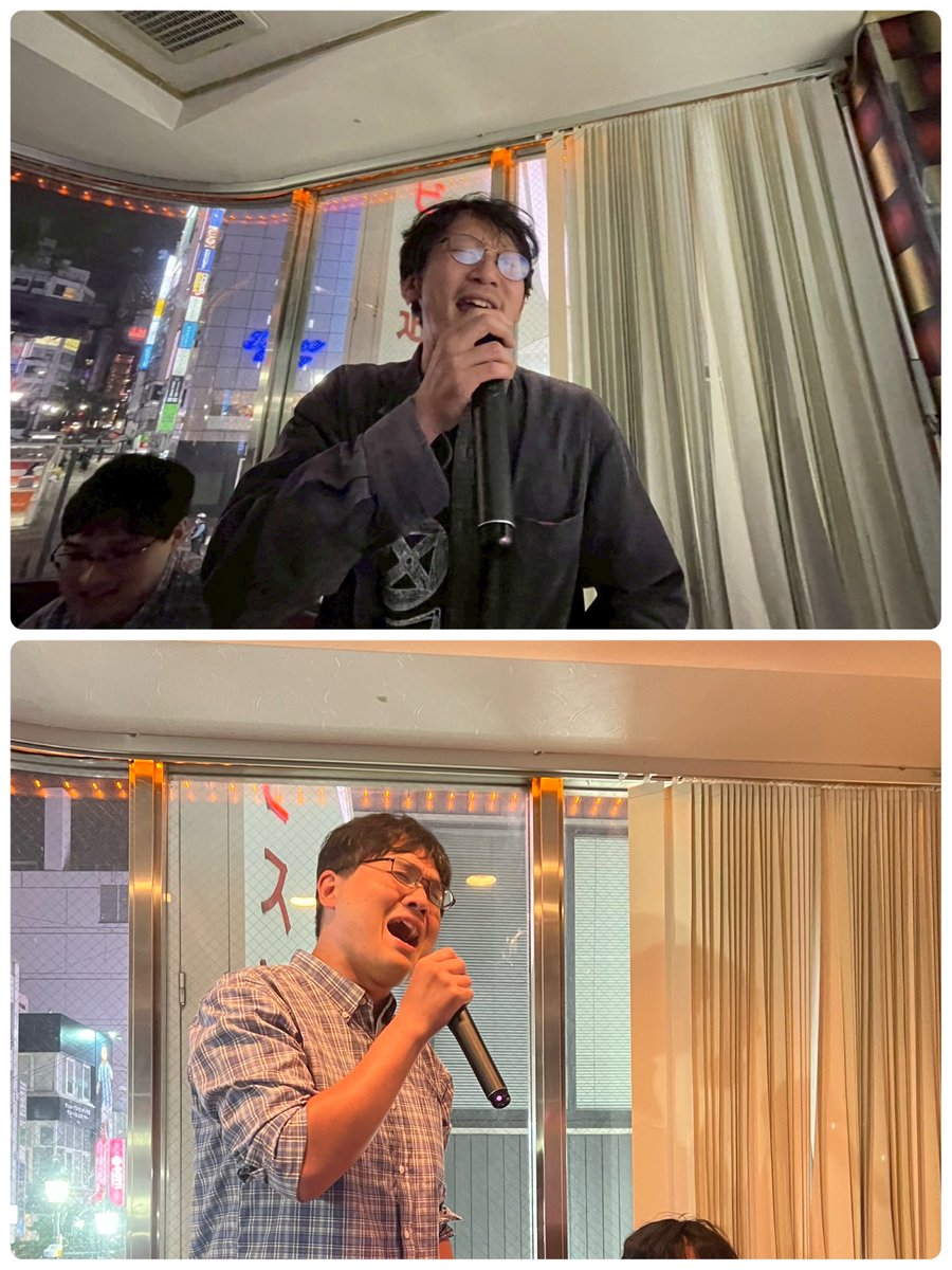 m_hagiko's tweet photo. 今さっきチャリパクられたのに先手歌う石井ちゃん笑
声量怪物かっちゃん、モノマネ握手対応可
喉不調なのに容赦なく潰しにいく太一にぃ
とにかく圧が強い霧島ロック、見て厚かましい
憑依型の天野、見たことない顔怖い
終始演奏したい三谷「俺ギター弾いていい？」と聞いてくる
ハギは全力ステップ♪完 https://t.co/wD1mLJls1k