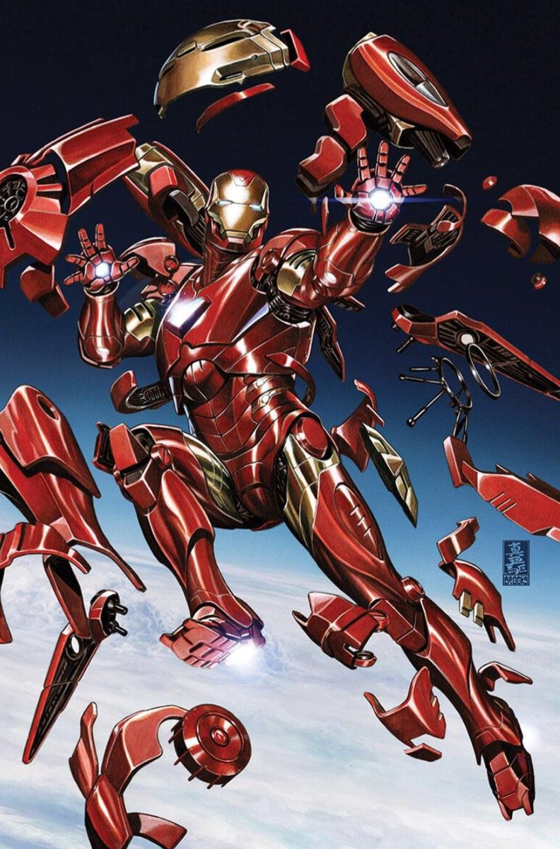 MonsterMonday1's tweet photo. Masked in metal, this magnificent and magnanimous man  melds magic and machinery to maul malicious munchkins and make a more munificent macrocosm...

FBF - IRON MAN!

Built for #PF2e, lvls 1-20

More details at our 🔗🌲and 🟧! https://t.co/CsToxZm412