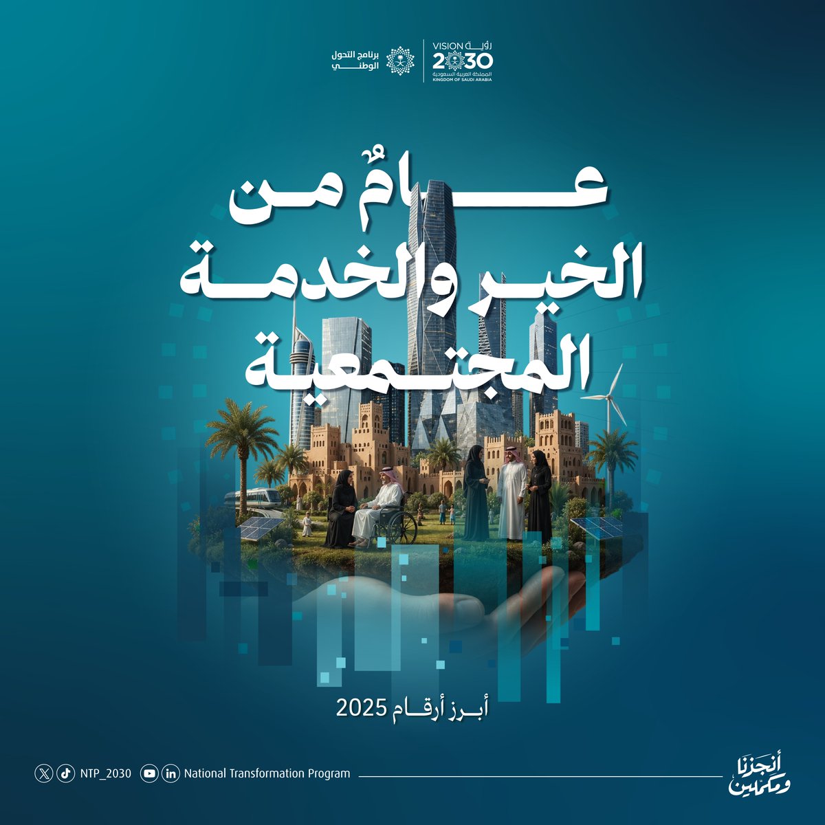 NTP_2030's tweet photo. أنجزنا ومكملين في تنمية القطاع غير الربحي، ليسهم في رفع كفاءة المنظمات وتعظيم أثرها على مجتمعنا واقتصادنا.