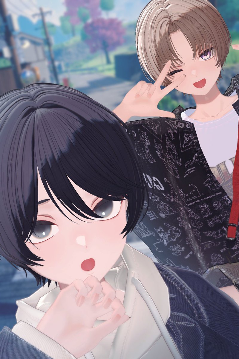 P_pny_'s tweet photo. 自分で改変２こつくってツーショ撮る楽しみを知ってしまった…！！ https://t.co/WytGcSSniE