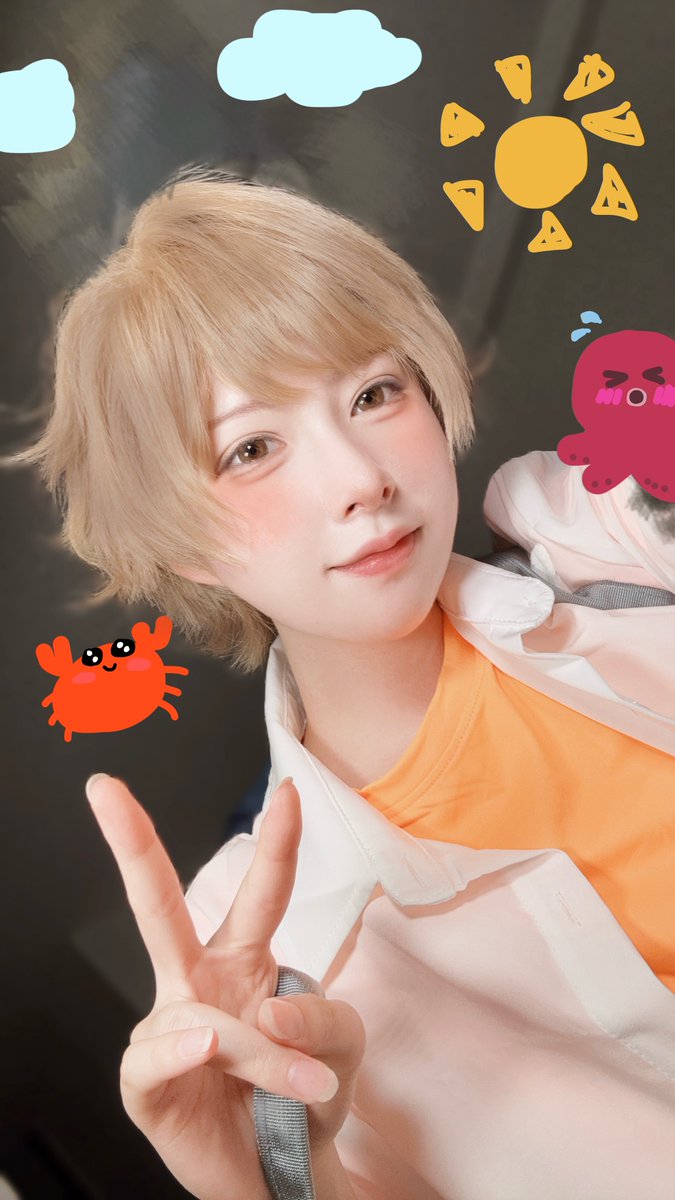 hapihapi_neko's tweet photo. アニメとっても面白かったです!!余白寂しいから落書きしたよ🦀🐙 https://t.co/aVTVgFUwi3