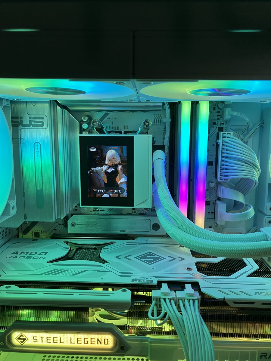 dospara_ngn's tweet photo. お客様ご依頼の #組立代行 PCが完成‼️
🚀#AMD Ryzen 7 9800X3D
🎮#ASRock RX9070XT SL 16GB
📝32GB DDR5-6000
📕M.2 1TB Gen5
#MONTECH XR 白と水冷クーラーの見た目の相性が抜群‼️
ゲーム性能も高い理想の1台に仕上がりました
#ドスパラスタッフ #自作PC https://t.co/LSJO5tGt0N