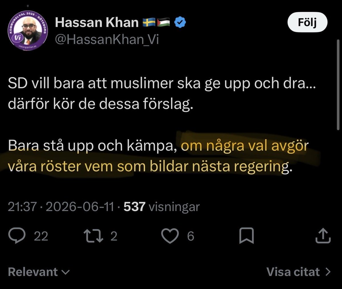 Periklas1's tweet photo. @HassanKhan_Vi @GoteborgsPosten Ojdå, nu råkade du säga the quiet part out loud. https://t.co/ZZDGrx5jfl
