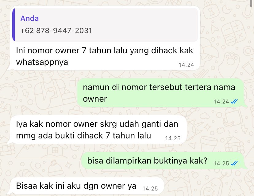anfaqs's tweet photo. @labiluswmn guys di get contact nomor itu memang atas nama orang lain, bukan si lussi ini. aku udah sempat tanyakan langsung ke yang punya nama tapi ternyata bukan beliau, itu nomornya di hack sama si lussi ini juga. https://t.co/ekpMvkcKbf