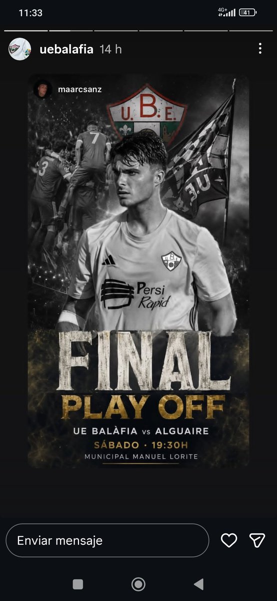 EKaos13's tweet photo. Demà dissabte el futbol de la ciutat de Lleida pot viure un ascens.
L'@UE_Balafia juga el partit de tornada de la final del playoff d'ascens a 1a. Catalana.
#orgulldebarri 💚 https://t.co/D35T7T43q6