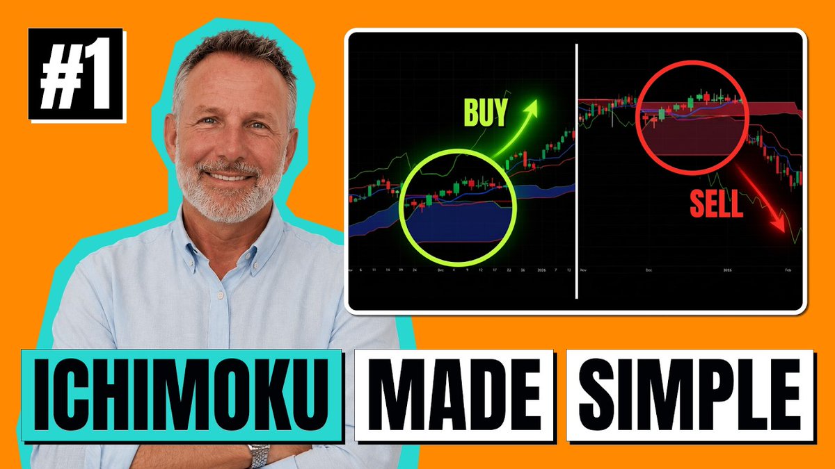 FXStreetNews's tweet photo. ☁️ The Ichimoku Cloud may look complicated, but it can reveal market trends, momentum, support and resistance at a glance.

In this video, we explain how to use it to:

📈 Identify whether buyers or sellers are in control
🔍 Understand market structure and price extension
🎯 Find potential swing-trading opportunities
🧠 Avoid analysis paralysis

No hype. No guaranteed returns. Just a practical, data-driven introduction to one of technical analysis’s most complete trading systems.

▶️ Watch the full video and start mastering the Ichimoku Cloud: https://t.co/rW4rePhwWl

#IchimokuCloud #TechnicalAnalysis #TradingStrategy #ForexTrading #SwingTrading #PriceAction #TradingEducation