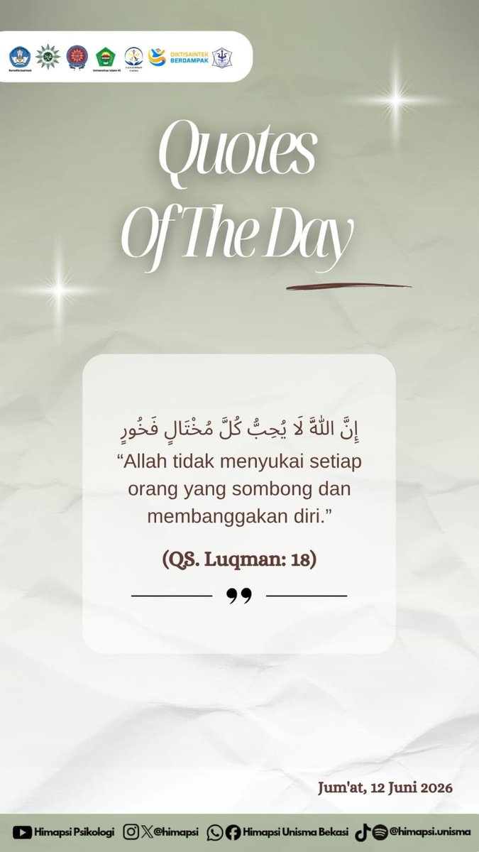 himapsi's tweet photo. Hallo teman-teman psikologi🙌🏻💜
Sedikit kutipan untuk banyak makna💫

Yuk luangkan waktu baca Friday quotes
today✨.
Siapa tahu jadi bahan refleksi yang kamu butuhkan🦋.
#Jumat #FridayQuotes https://t.co/YmOCaG5DdE
