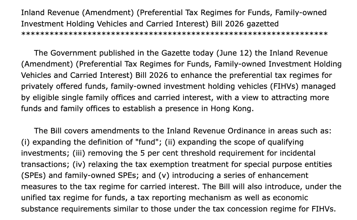 kjoules's tweet photo. The Hong Kong government has gazetted a bill that would waive salary tax on fund managers’ performance-linked bonuses, in order to attract more investors and wealth managers into the city

https://t.co/3NHBbBiCy2 https://t.co/0aDNy3mPLB