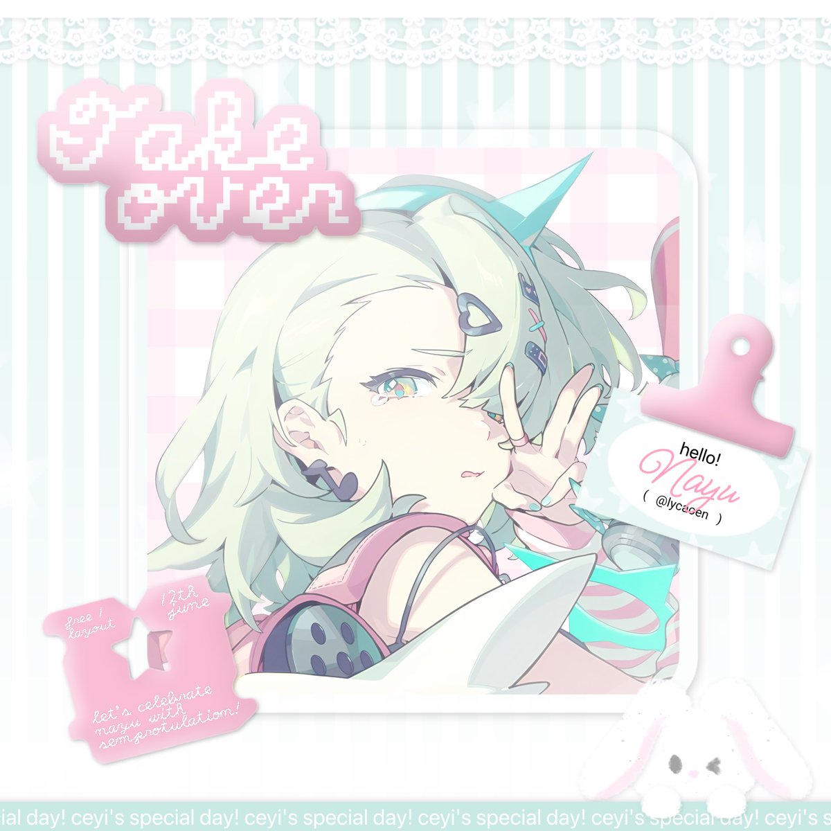 AngelsOfDream's tweet photo. any interaction are appreciated..! 🪽

hello angels! we are thrilled to invite you to celebrate Nayu's DAY, lovingly sponsored by @lycaoen! ⭐️ 

a free layout by request has been delivered to one winner, kindly check alt for more information <3 

#bealanja https://t.co/N9t0OMzUmX