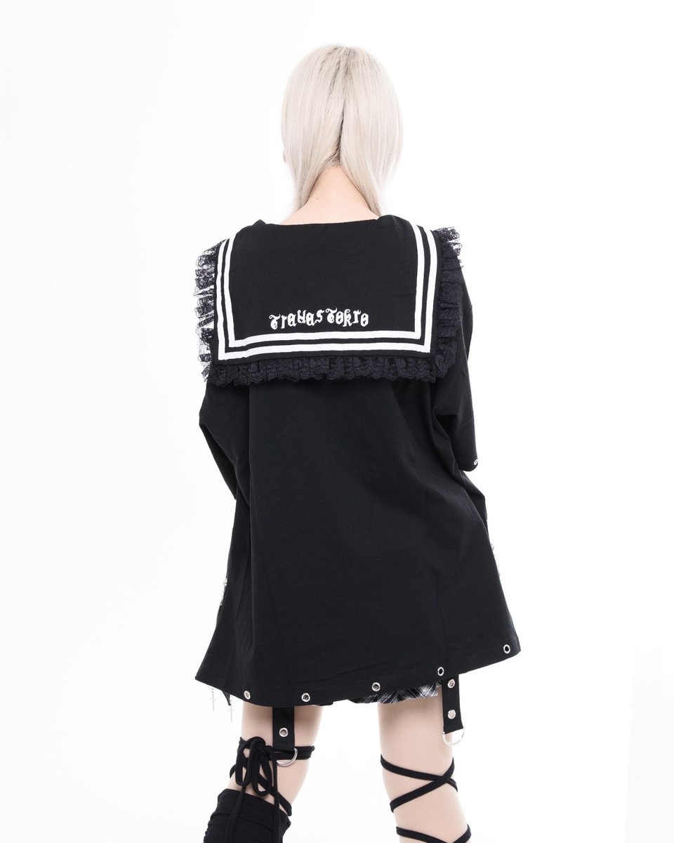 bbopdrop's tweet photo. 【TRAVAS TOKYO】
NEW ARRIVAL

レース使いセーラーカラーTシャツ

セーラー襟にレース付き💜
襟元から袖のハトメにチェーンがついたちょっとハードで甘さをMIXしたアイテムです!! https://t.co/FHAuW7njbd
