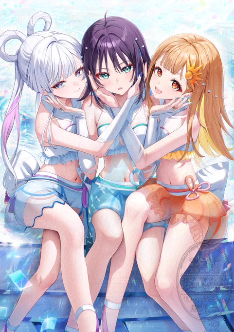 ヤチヨ 彩葉 かぐや 「「「 私のもの 」」」 #ツクヨミ感謝祭FAN
