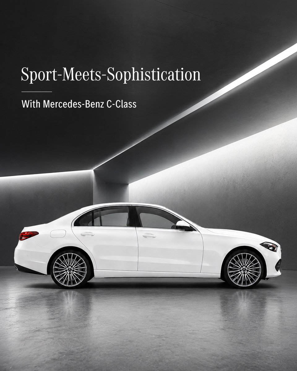 AutoHangarInd's tweet photo. Sporty at heart. Sophisticated by nature.
Mercedes-Benz C-Class.
#MercedesBenz #CClass #AutoHangar #LuxurySedan #RefinedPerformance https://t.co/39fM215S5a