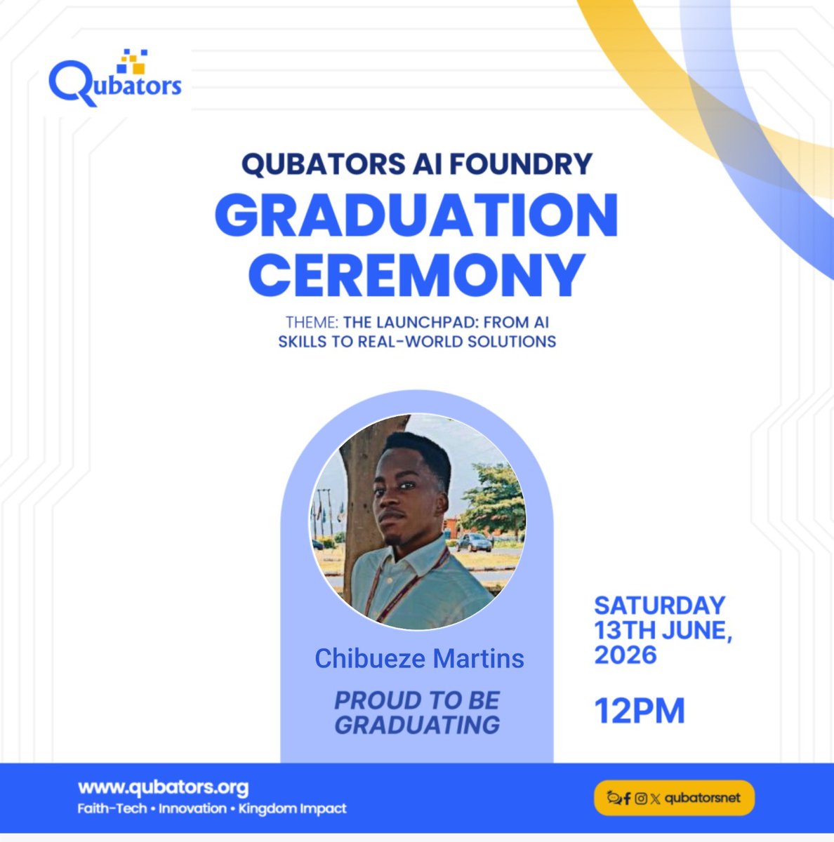 21freedy's tweet photo. Proud to be graduating from the Qubators AI Foundry! 🎓
Over the past few weeks, I went from learning AI fundamentals to shipping a real product—HustleSphere, an escrow-based freelance marketplace built for the Nigerian gig economy.
Thank you @Qubatorsnet 
#TheQubatorsAIFoundry https://t.co/CKPhihw1ld