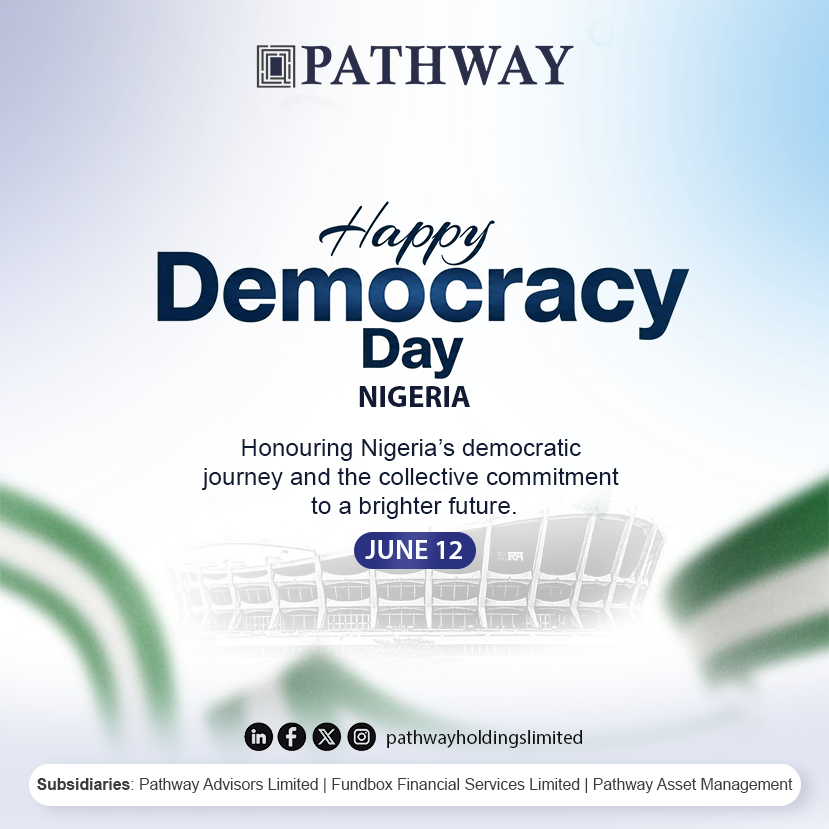 pathwayH_LTD's tweet photo. ong institutions, responsible leadership, and sustainable progress for a thriving Nigeria.

Pathway Holdings Ltd remains committed to creating long-term value across sectors

#DemocracyDay #PathwayHoldings #EconomicProgress https://t.co/AUaF46AW3i