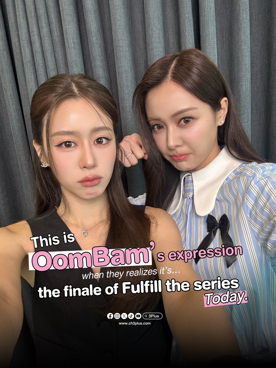 Ch3Plus's tweet photo. นี่คือสีหน้าของ OomBam ตอนที่รู้ว่าวันนี้คือตอนจบของ Fulfill the series👀🫰
ดูสดออนไลน์และย้อนหลังที่ #3Plus > https://t.co/j18jqzfAnM

#FulFillTheSeries #รักเติมเต็ม
#อุ้มแบม #OomBam https://t.co/FVG6hZ9kK4