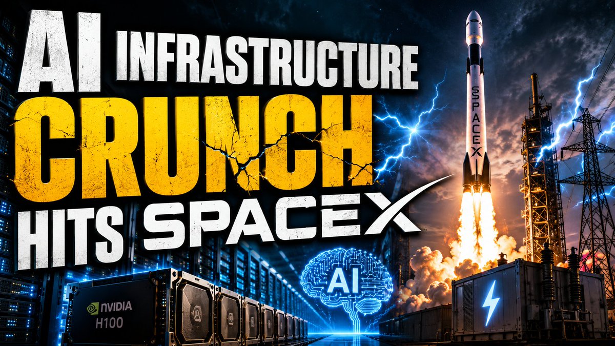 TheCryptoFire_'s tweet photo. ⚡ AI growth is no longer just about better models.

The real bottleneck is infrastructure: GPUs, power, data centers, and ready compute capacity.

🚀 SpaceX became critical because it had what Anthropic and Google needed fast: operational AI compute.

Colossus 1 was built in 122 days and scaled to 200,000 NVIDIA H100 GPUs. Anthropic rented the full site, while Google secured access to 110,000 GPUs.

Winners in AI may not only be the smartest models, but those controlling the infrastructure behind them.

Compute is becoming leverage.

Read more: https://t.co/wE52dpvMi3

#AI #Crypto #AIInfrastructure #DataCenters #GPUs #SpaceX #Anthropic #Google #NVIDIA #X