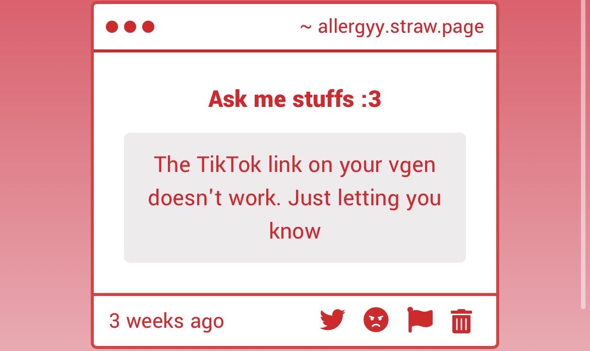 aIIergyy's tweet photo. whoever put this, it should work now !! i didn't realize it had my old username ^_^ https://t.co/aHteDqolrO