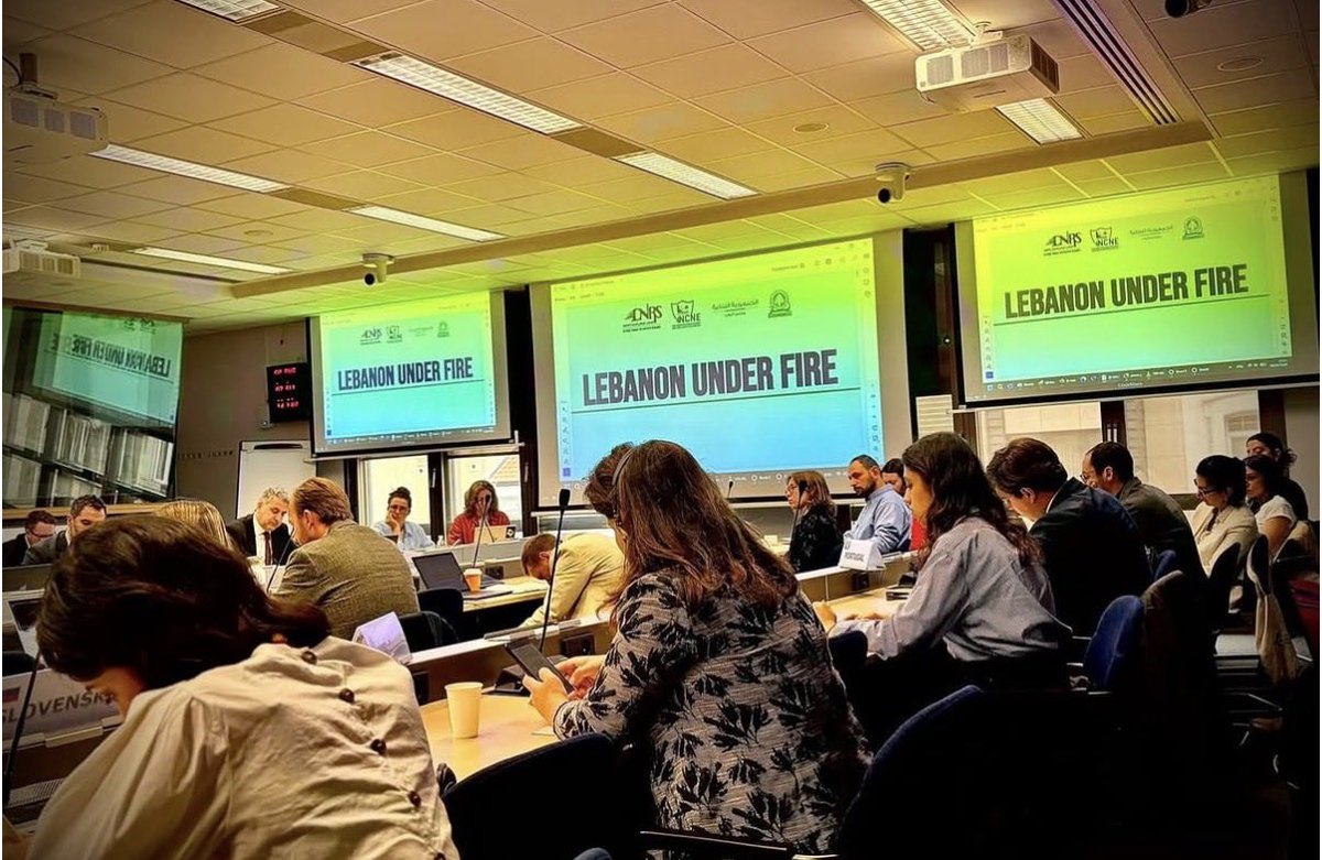 AbaadMENA's tweet photo. ABAAD had the pleasure to participate in the high-level discussion on Human Rights and International Humanitarian Law in Lebanon, held at the European Parliament in Brussels.

During the discussion, ABAAD highlighted how the ongoing crisis is affecting women and girls, from heightened risks of violence and exploitation to the loss of safety, privacy, and access to services. Drawing on its emergency response work and gender audits in collective shelters across Lebanon, and emphasizing the urgent need to place protection, dignity, and rights of women and girls at the center of humanitarian action.

The discussion brought together representatives of EU institutions, EU Member States, UN agencies, civil society organizations, and Lebanese stakeholders to address the humanitarian consequences of the ongoing crisis.

#abaad #humenrights #lebanon