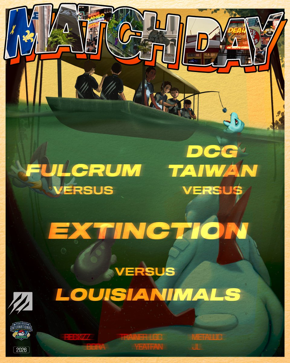 ExtinctionNA's tweet photo. Looking to make our mark on the world!

Our run in the Pokémon Unite Final Stretch has begun! Catch the team on the broadcast linked below 👇

Our Group:
Match 1 - Fulcrum (11:30 AM CST)
Match 2 - Louisianimals (12:30 PM CST)
Match 3 - DCG Taiwan (4:00 PM CST)

#SomethingSurvived | #UNITEesports