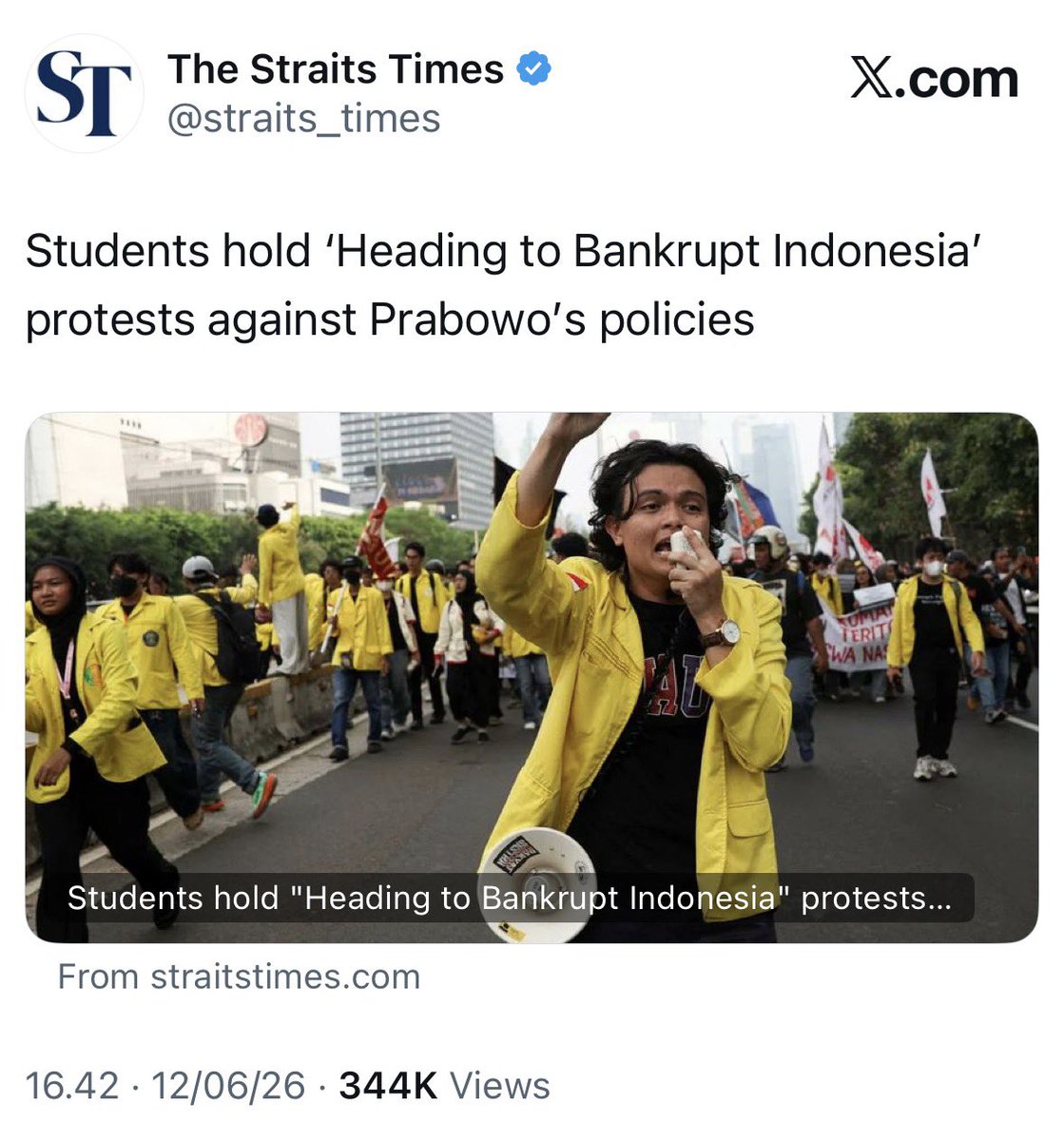 AdamPrabata's tweet photo. Media asing menyoroti kejadian hari ini juga ternyata https://t.co/NBe7eapK4Y