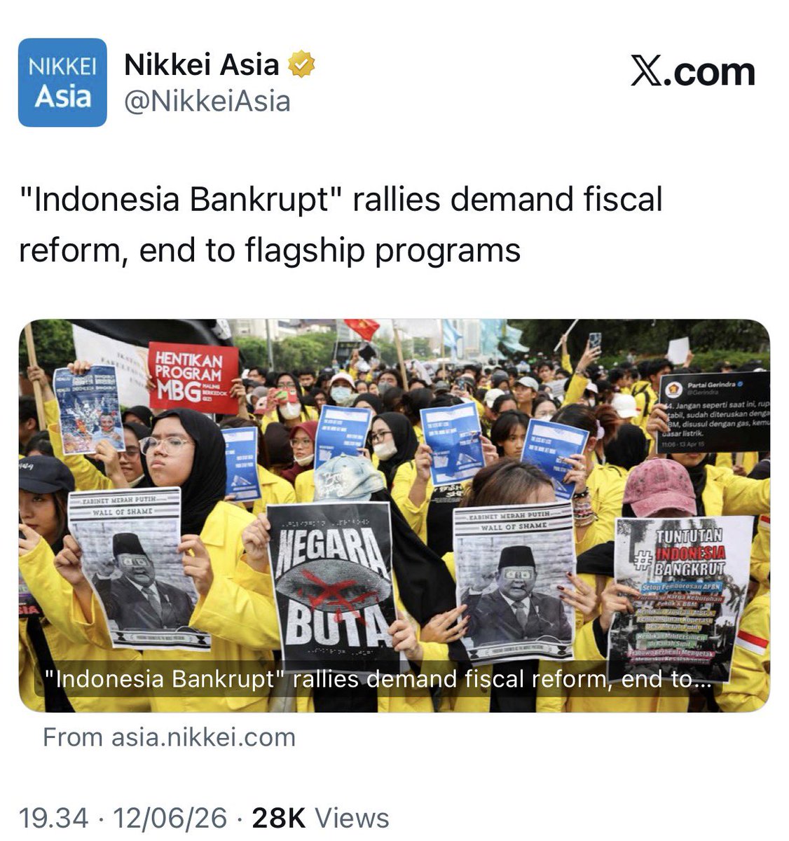AdamPrabata's tweet photo. Media asing menyoroti kejadian hari ini juga ternyata https://t.co/NBe7eapK4Y