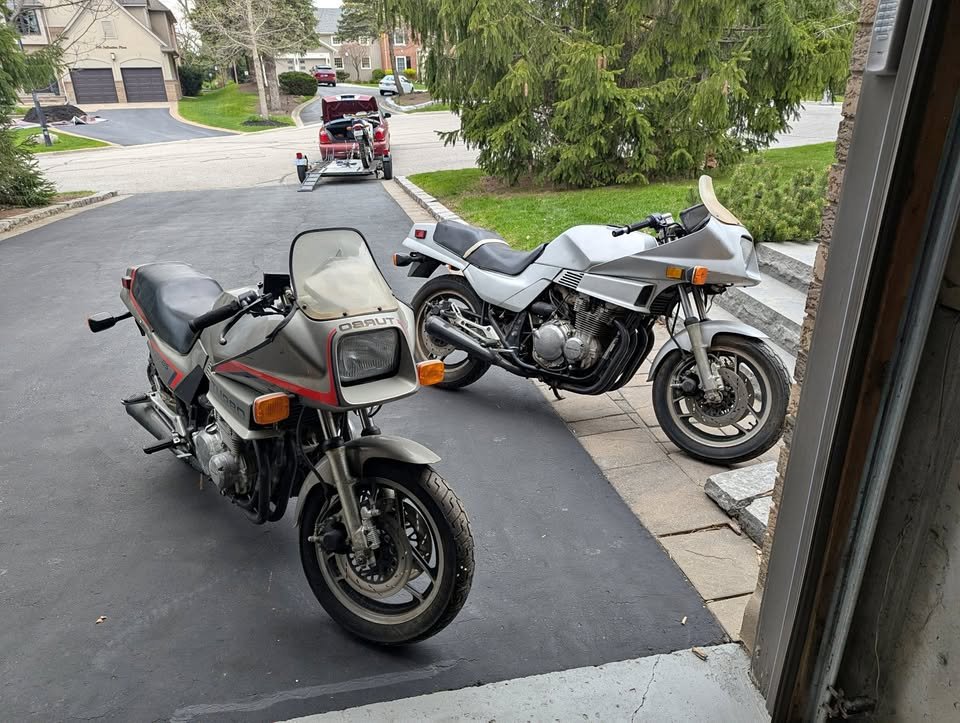 Pair of 1983 Suzuki XN85 turbos. 
