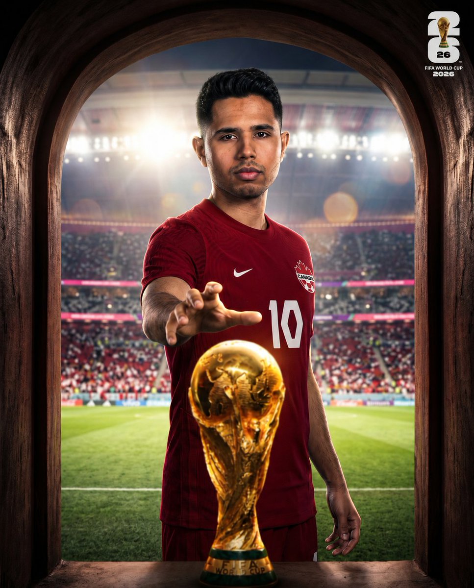 hhdipto's tweet photo. The door is open.

The trophy is right there.
Canada. First home World Cup.

This is not just a match.

This is history. 🇨🇦
Bosnia and Herzegovina come prepared.

But so does Canada.
And so do I. 😏
The journey to the trophy starts today.

Which side are you on? 👇

#WorldCup2026 https://t.co/a5wEo2WGlv