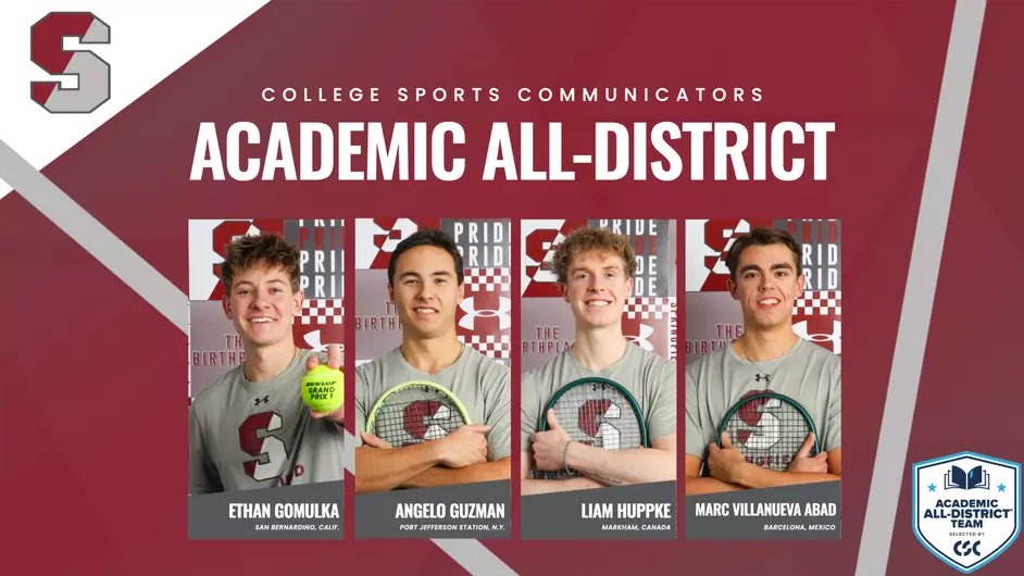 SC_Pride's tweet photo. Four From #SpringfieldCollege Men's Tennis Earn College Sports Communicators Academic All-District Honors https://t.co/y7X2JIA0Sx https://t.co/CdzIblID6j