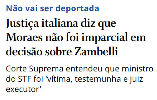 LuizMS2017's tweet photo. Justiça italiana ensinando o "beabá" do direito para a Suprema Corte brasileira. https://t.co/e7sRIqows8