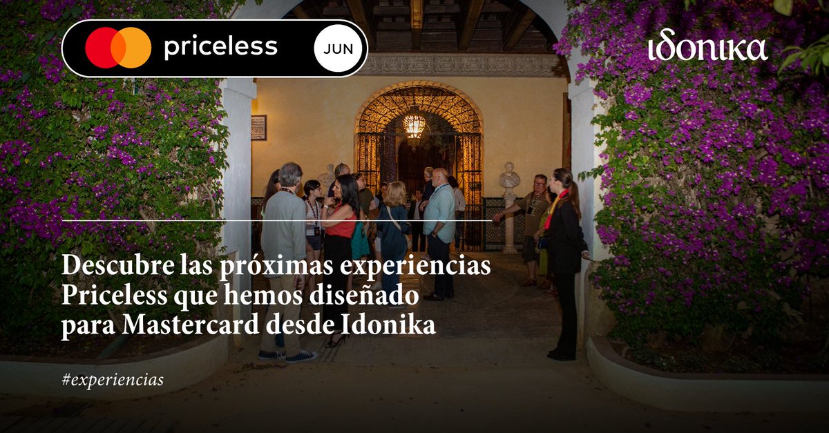 Idonika's tweet photo. Palacios a puerta cerrada, flamenco desde las mejores localidades del @Teatro_Real y un TALLER DE MIXOLOGÍA en @clubmatador, entre las próximas #Experiencias de https://t.co/s9xBiHZvLB que coordinamos para @MastercardES ✨ https://t.co/PRvVA52le5