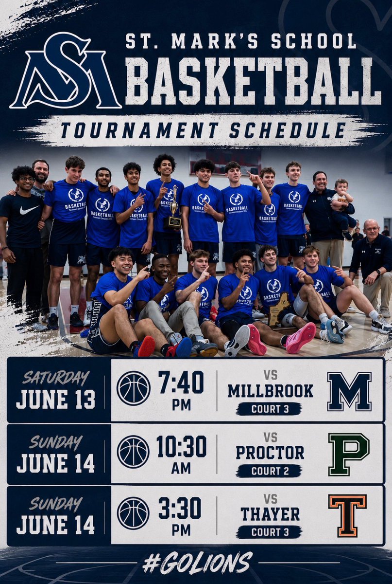 SMBoysBball's tweet photo. The reigning Nepsac Class B Large Champs are ready to compete this weekend at the first Nepsac Showcase this weekend in Worcester ! #GoSMLions https://t.co/ZXZKmLjIcY