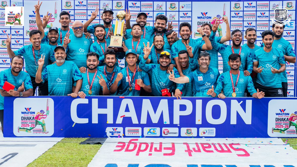 Guest Robiul Mohammedan Sporting Club Ltd. are crowned champions of the Walton Smart ...