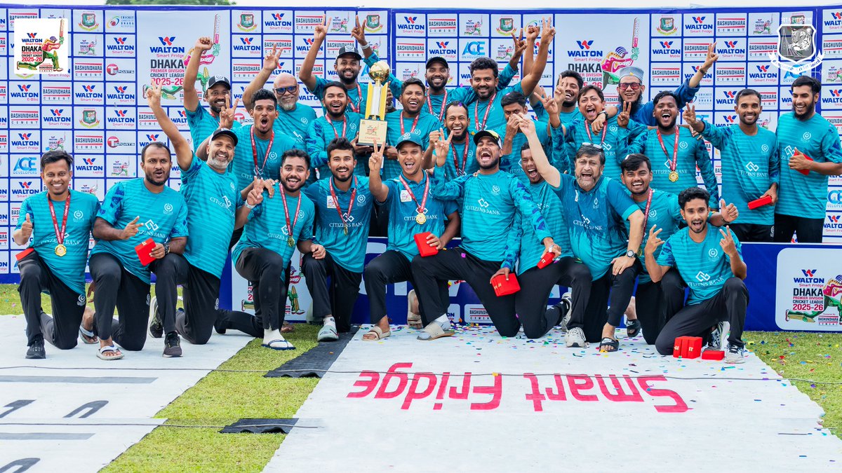 Guest Robiul Mohammedan Sporting Club Ltd. are crowned champions of the Walton Smart ...