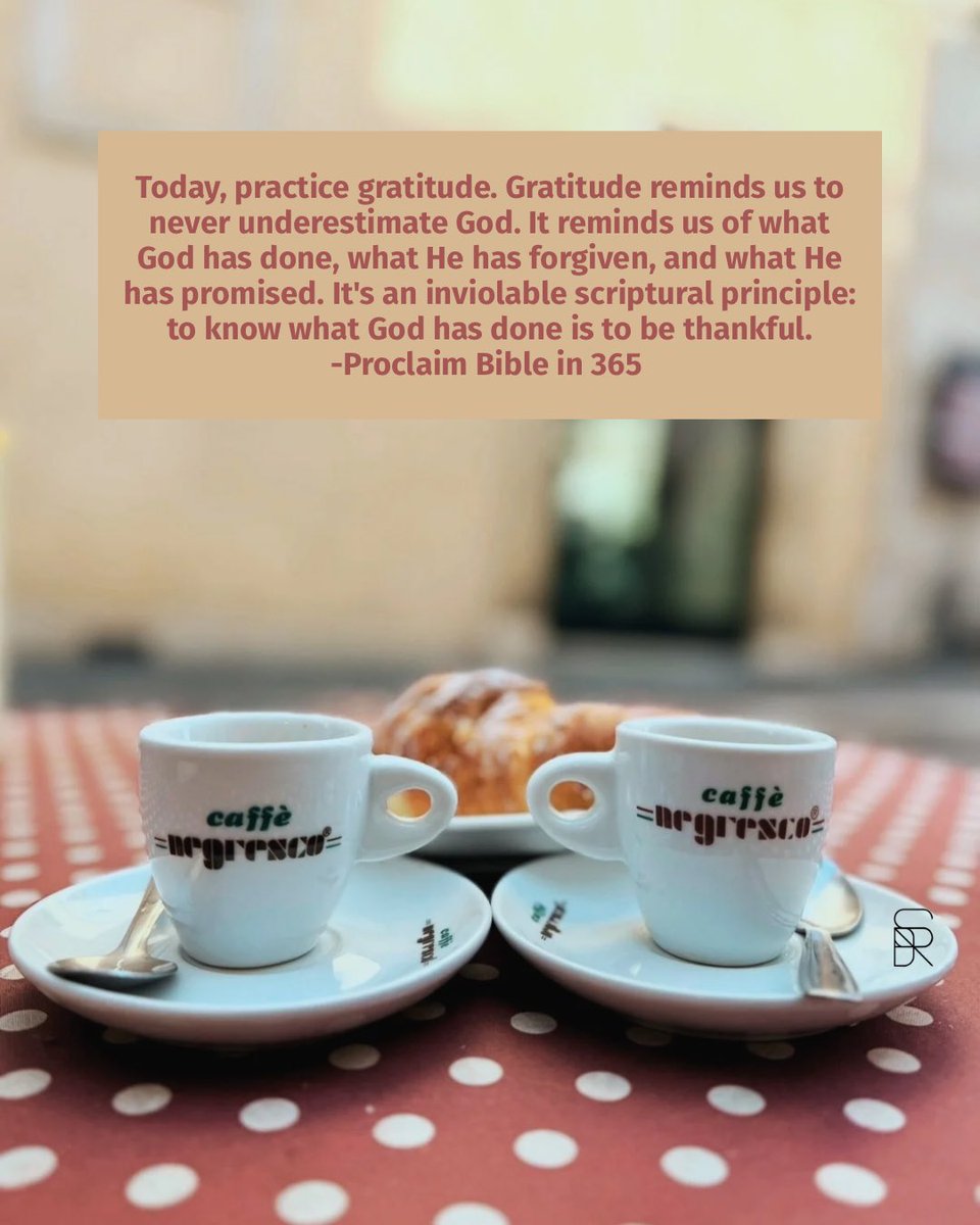 handysandy14's tweet photo. Today, practice gratitude. Gratitude reminds us to never underestimate God. It reminds us of what God has done, what He has forgiven, and what He has promised. It's an inviolable scriptural principle: to know what God has done is to be thankful. https://t.co/xkOVuGfxr5