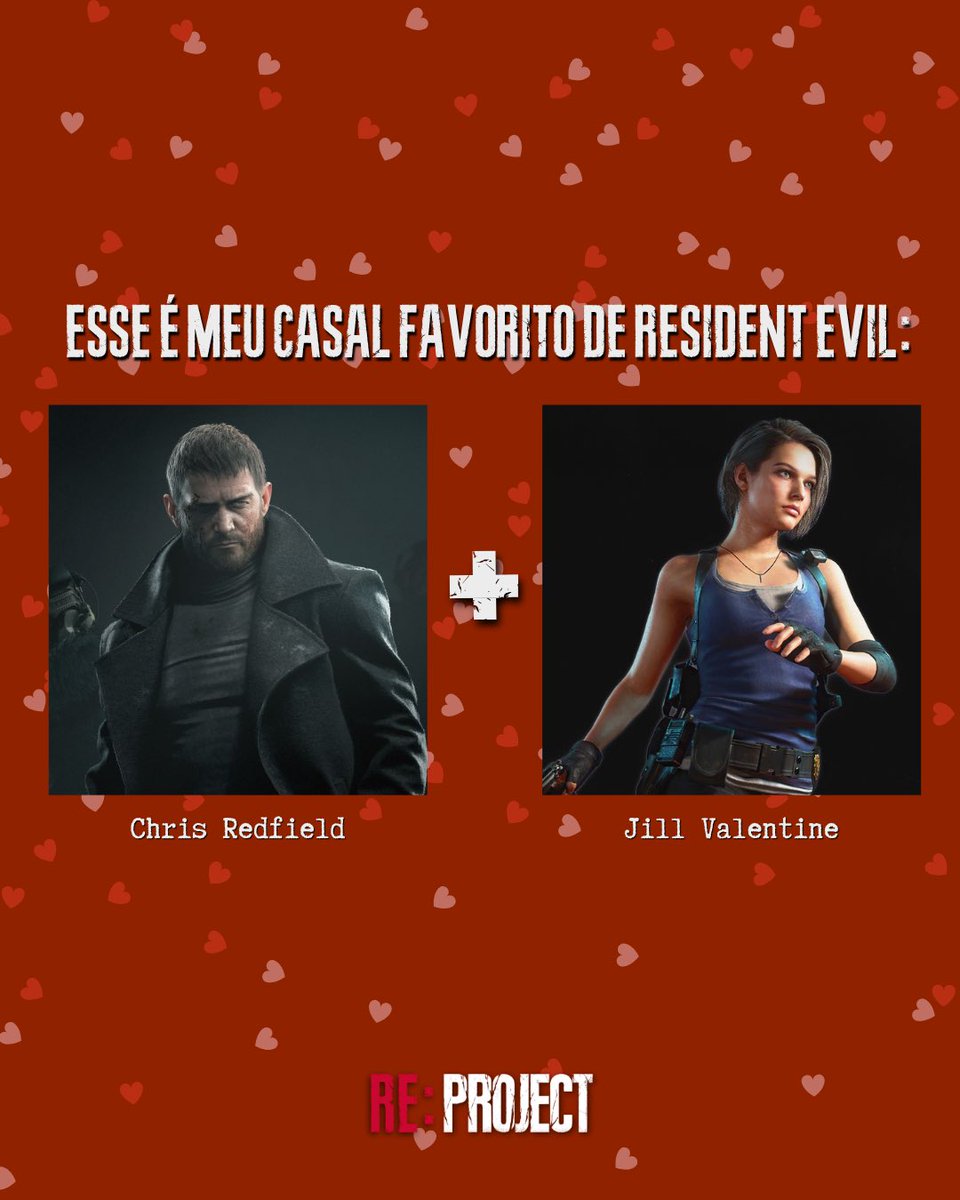 REBHProject's tweet photo. Feliz Dia dos Namorados! 💘💌

Separamos alguns casais perfeitos da franquia Resident Evil! 🥹

Segue o fio!

#REBHFun https://t.co/7fjt2x1uqh