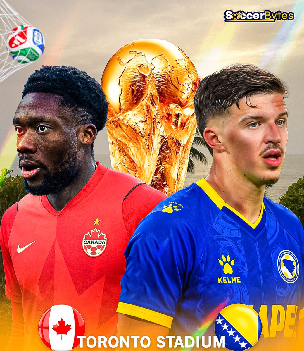 famousjunior08's tweet photo. CANADA VS BOSNIA &amp; HERZEGOVINA TONIGHT.
Here's a flyer I design for @SoccerBytes_ 

#FIFAWorldCup2026 || #Canada || #FIFA || #smsports https://t.co/EWPMQoh7BO