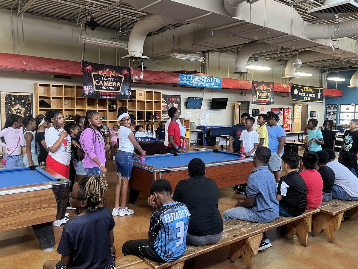 BGCGTC's tweet photo. It was a great start to summer at our Eastside branch! Our Club kids jumped right into the fun, making new friends, trying new team-building activities, and creating memories from day one. We can't wait to see what the rest of the summer brings for our Eastside group! https://t.co/x0flgvAoSo