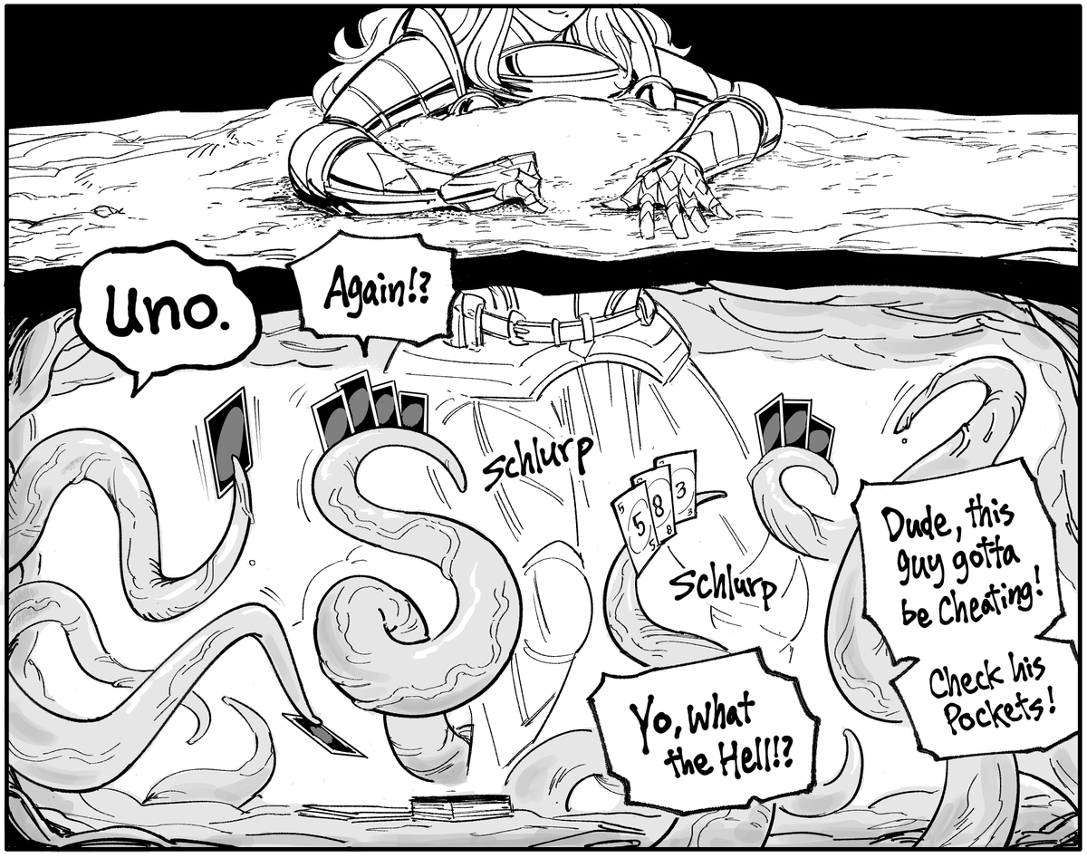 baalbuddy's tweet photo. Patreon request: Sensory Deprivation Tentacle Trap vs. Virgin Female Knight.
(I remember when the first 感覚遮断 doujin dropped, it was like watching Steve Jobs introduce the iPhone.) (Also it's been a while since I drew Virginia.) https://t.co/ngCl8ZAvou