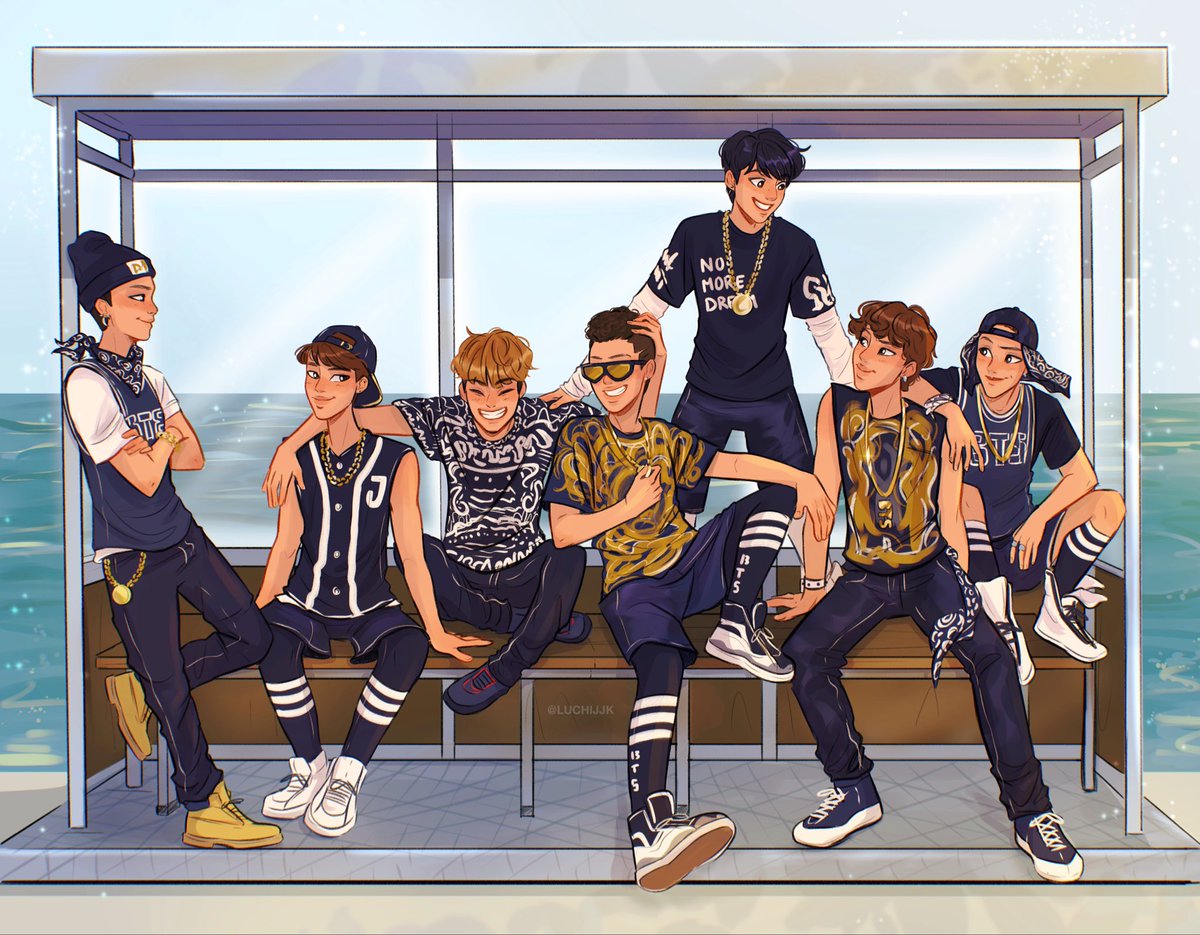luchijjk's tweet photo. Happy BTS 13th anniversary! 💜🥹
#fanart https://t.co/5PG15AHKEi
