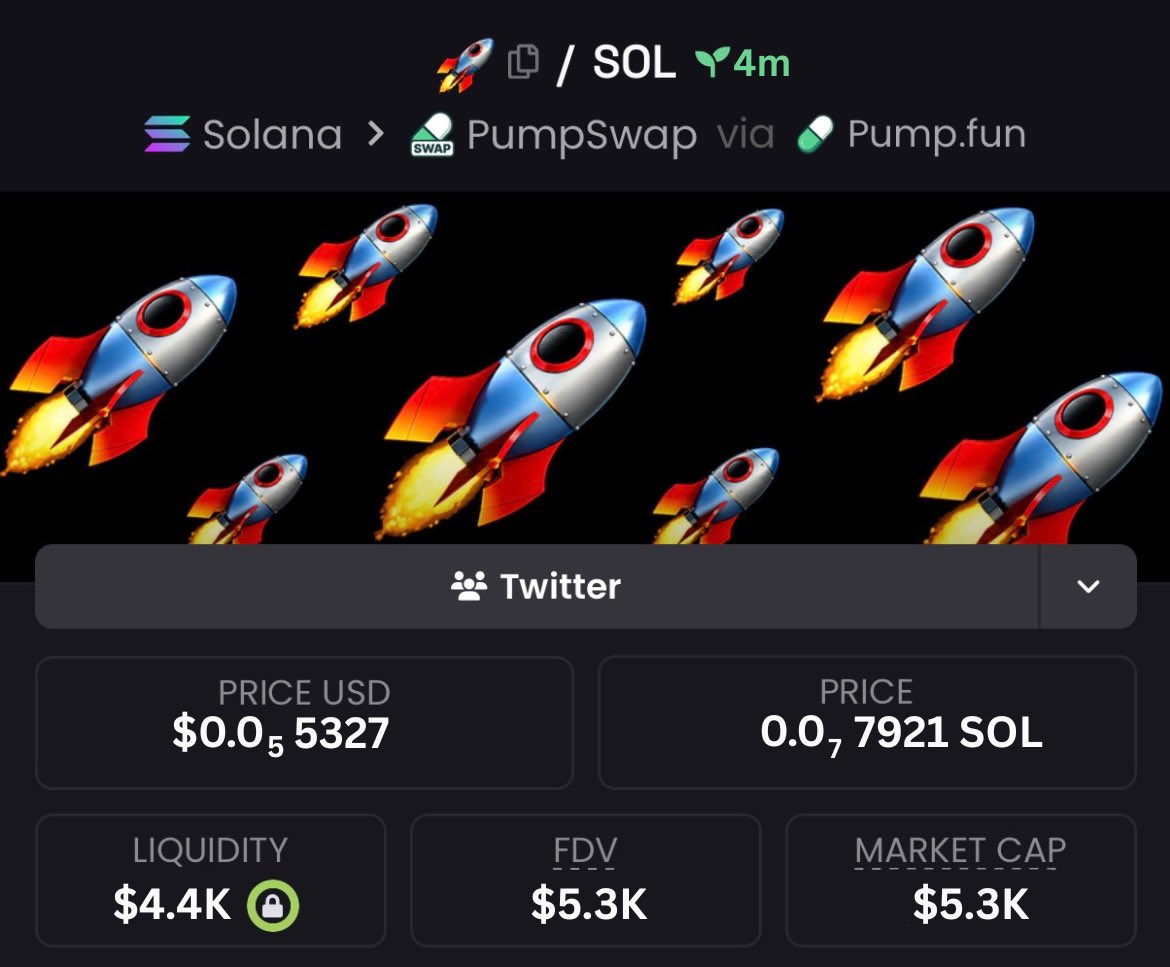 Edgar_sol0's tweet photo. While you’re panicking to buy the top on this coin 🚀

We in our alpha circle already got the early bird entry at $5.3K market cap

LOCK IN!

Ca: EHKV2fbHzx3pggFD1BMUaCEqSwiFe4xtjxmA3MGevvEe https://t.co/1BlYi4brci